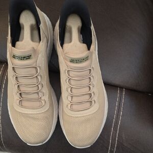 Skechers Men’s Tan Slip-On Athletic Sneakers